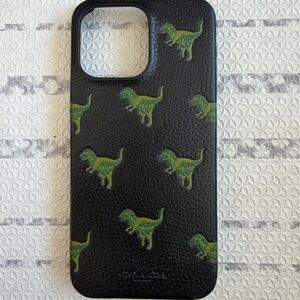 Coach Leather Rexy Case * iPhone 15 Pro Max